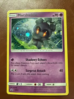Marshadow SM93 Sun & Moon Black Star Promo Holo Pokemon Card NM - Image 1