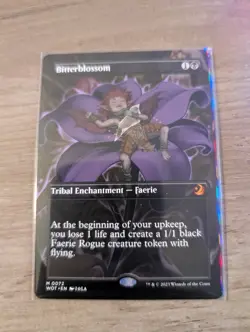 1x Bitterblossom Borderless anime Art Enchanting Tales MTG Magic 0072 NM x1 - Image 1