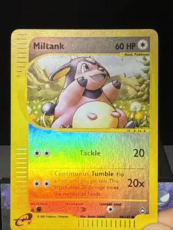 Pokemon Card Miltank 94/147 Aquapolis Set Reverse Holo Light Play - Image 2