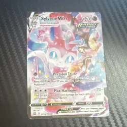 Pokemon Sylveon VMAX Rapid Strike Full Art Ultra Rare Holo TG15 Brilliant Stars - Image 1