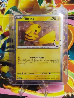 Pikachu 051/162 Pokemon Day 2026 30th Anniversary Stamped Promo Pokemon NM+ - Image 1