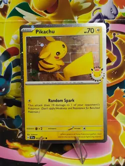 Pikachu 051/162 Pokemon Day 2026 30th Anniversary Stamped Promo Pokemon NM+ - Image 3