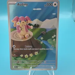 Pokemon Audino 151/086 Sv: Black Bolt Illustration Rare Holo English 100 HP - Image 1