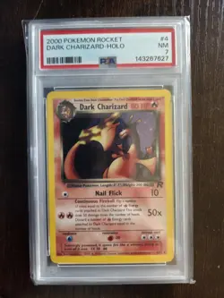 Pokemon TCG Dark Charizard 4/82 Team Rocket Holo! PSA 7! - Image 1