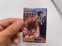Vegeta vs Goku No. 5 Dragon Ball Z Plastic Gummy Card Japanese Bandai 2006 - Image 1