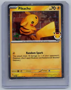 Pikachu 051/162 Cosmos Holo Promo Pokemon Near Mint - Image 1