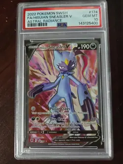 Pokemon Astral Radiance Hisuian Sneasler V 174 PSA 10 - Image 1