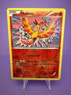 🔥 2016 Pokemon Moltres 9/124 Reverse Holo Fates Collide NM Raw Legendary 🔥 - Image 1