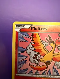 🔥 2016 Pokemon Moltres 9/124 Reverse Holo Fates Collide NM Raw Legendary 🔥 - Image 3