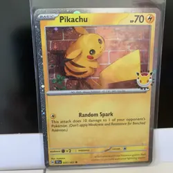 Pikachu 51/162 Stamped Pokemon Day 30th Anniversary Cosmos Holo Promo TCG - Image 1