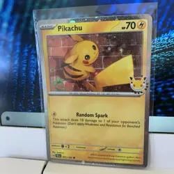 Pikachu 51/162 Stamped Pokemon Day 30th Anniversary Cosmos Holo Promo TCG - Image 2