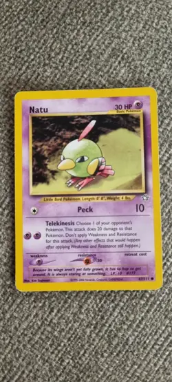 Natu - Pokemon TCG - MP - Common - Neo Genesis 67/111 - Image 1