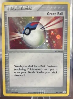 Great Ball 92/112 FireRed & LeafGreen Reverse Holo LP Pokemon TCG - Image 1