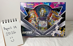 Pokemon TCG Arceus V Figure Collection Box Sealed BDSP Box Wear See Photos - Image 4