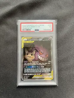 Pokemon Gengar Mimikyu Tag Team Gx Englisch Psa 3 PLEASE OFFER - Image 1