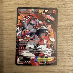 Pokemon Team Magma's Groudon EX Full Art Holo Ultra Rare 15/34 Double Crisis - Image 1