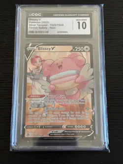 Pokemon TCG Blissey V TG22/TG30 Swsh12: Silver Tempest Trainer Gallery CGC 10 - Image 1