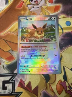 Eevee Pokemon TCG Prismatic Evolutions 74/131 Pokeball Holo NM - Image 1