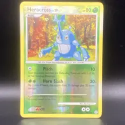 Pokemon Diamond & Pearl Heracross Lv.29 Reverse Holo Basic 28/130 HP80 - Image 1