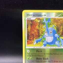 Pokemon Diamond & Pearl Heracross Lv.29 Reverse Holo Basic 28/130 HP80 - Image 2