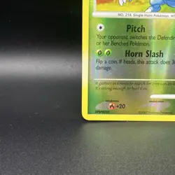 Pokemon Diamond & Pearl Heracross Lv.29 Reverse Holo Basic 28/130 HP80 - Image 5