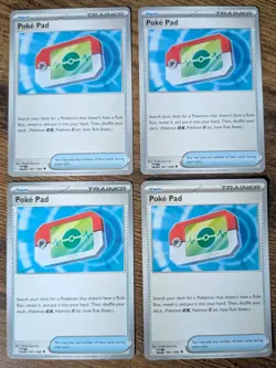 Pokemon TCG - 4x Poke Pad 198 Playset Perfect Order - Near Mint - Image 1