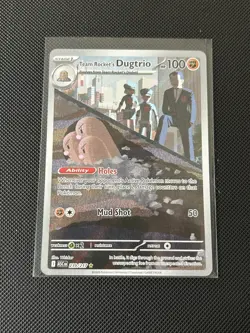Pokemon Team Rocket’s Dugtrio - Illustration Rare Holo - 239/217 - NM Near Mint - Image 1