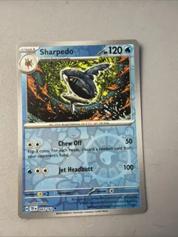 Pokemon TCG * SV Temporal Force * 43/162 Sharpedo REVERSE HOLO Uncommon * NM - Image 1