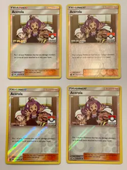 Pokemon Acerola 112a/147 Reverse Holo League Promo 1st 2nd 3rd 4th Place LP - Image 1