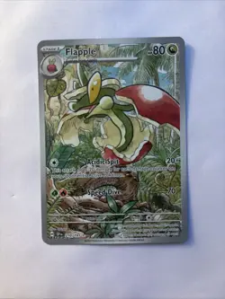 Pokemon TCG Flapple 210/191 Illustration Rare SV08 Surging Sparks NM Condition - Image 1