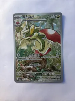 Pokemon TCG Flapple 210/191 Illustration Rare SV08 Surging Sparks NM Condition - Image 2
