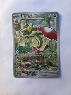 Pokemon TCG Flapple 210/191 Illustration Rare SV08 Surging Sparks NM Condition - Image 3