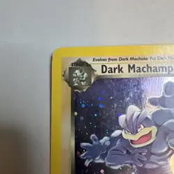 The Pokemon Company Pokemon Dark Machamp Team Rocket 10/82 1st Ed Holo 70 HP - Image 3