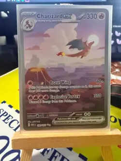 Pokemon Charizard EX 151 Special Illustration Rare 199/165 English - Image 1