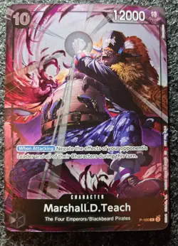 Marshall D Teach Promo P-100 ONE PIECE Event Pack 8 - English Blackbeard - Image 2