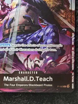 Marshall D Teach Promo P-100 ONE PIECE Event Pack 8 - English Blackbeard - Image 5