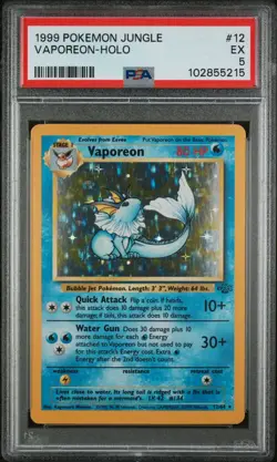 Vaporeon Holo PSA 5 🔥 1999 Jungle - Image 1