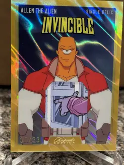 2025 Keepsake Invincible Holo - Allen The Alien Relic Lot Gold Lava /33 Rare - Image 2