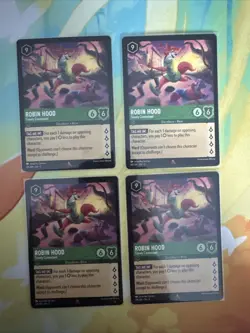 #69 Robin Hood - Timely Contestant x4 - Disney Lorcana - Shimmering Skies - Image 1
