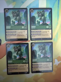 4x Disney Lorcana Shimmering Skies - Shenzi - Head Hyena - 91/204 - Rare M/NM x4 - Image 1
