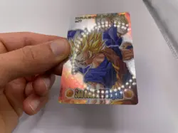 Goku vs Vegeta No. 77 Dragon Ball Z Plastic Gummy Card Japanese Bandai 2004 - Image 3