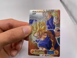 Goku vs Vegeta No. 77 Dragon Ball Z Plastic Gummy Card Japanese Bandai 2004 - Image 4