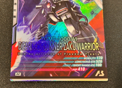 Gundam ARSENAL BASE Card DEARK`S GUNNER ZAKU WARRIOR BANDAI JAPAN UT01-023(M) - Image 4