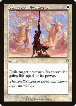 MTG - Swords to Plowshares - Retro - The Brothers' War - Magic the Gathering - Image 1