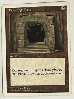 Howling Mine Fourth Edition Magic the Gathering MTG Moderately played - Image 1