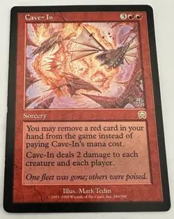 MTG Cave-In Mercadian Masques Magic The Gathering - Image 1