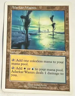 MTG Magic the Gathering Adarkar Wastes (325/354) Seventh Edition - Image 1