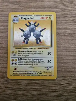 Magneton Holo 9/102 Base Set Pokemon Card - 1999 Vintage - Rare WOTC - MP/LP - Image 1