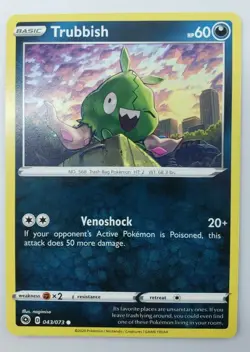 Pokemon - Trubbish 043/073 Champion's Path Common - NM/M - Image 1