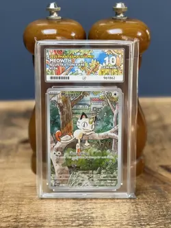 Pokemon Meowth Phantasmal Flames Illustration Rare ‘106/094’ - ACE Graded 10 🐈 - Image 1